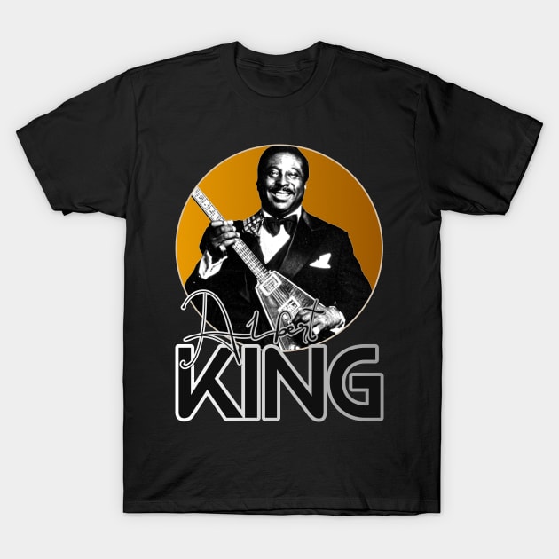 Retro Albert King Gold Tribute T-Shirt by darklordpug